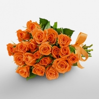 24 Orange Roses Bouquet