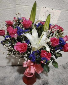 ROSES AND LILIES